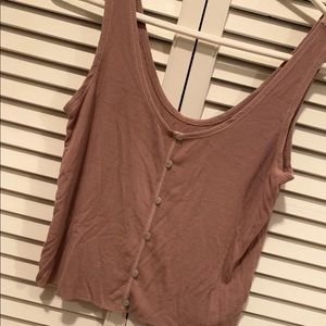 American eagle loose ribbed crop top